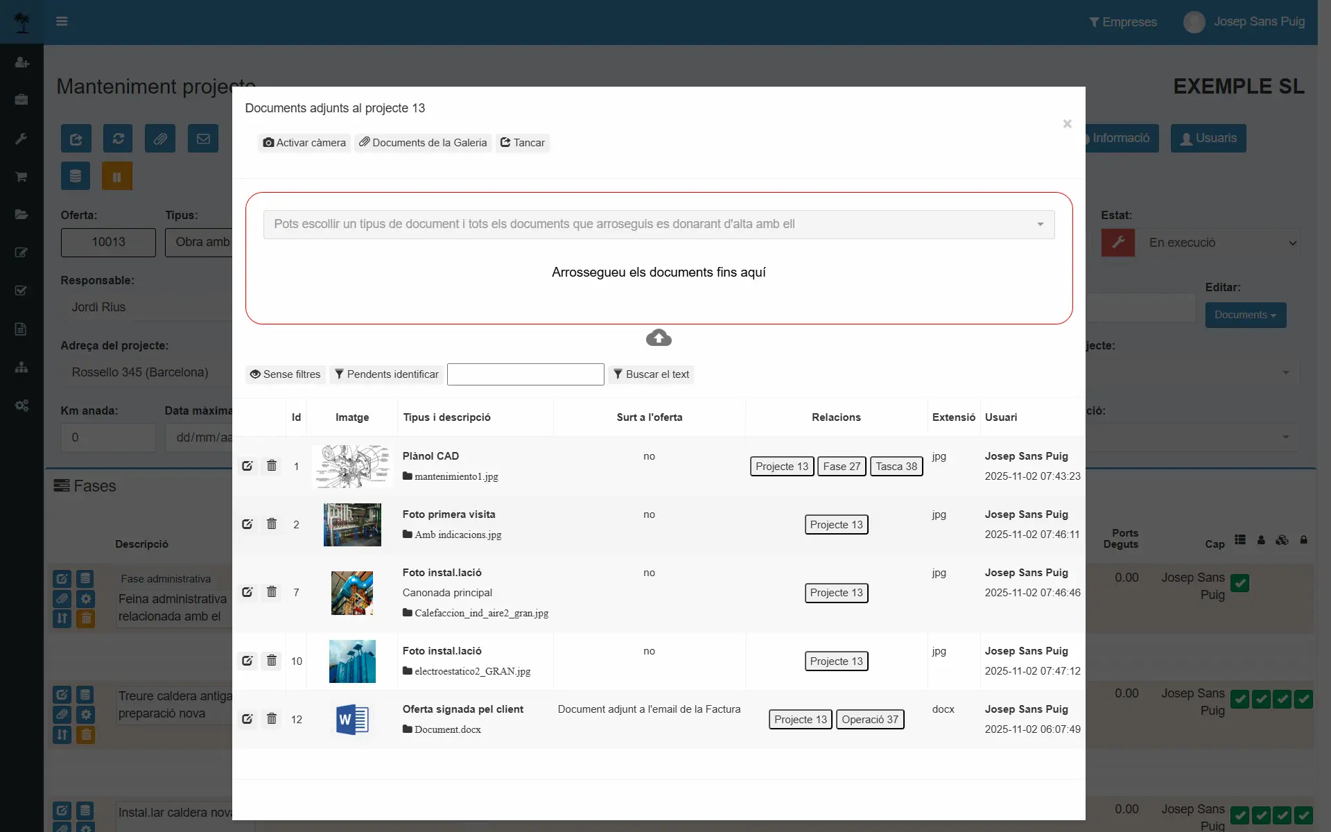 Captura: gestor documental