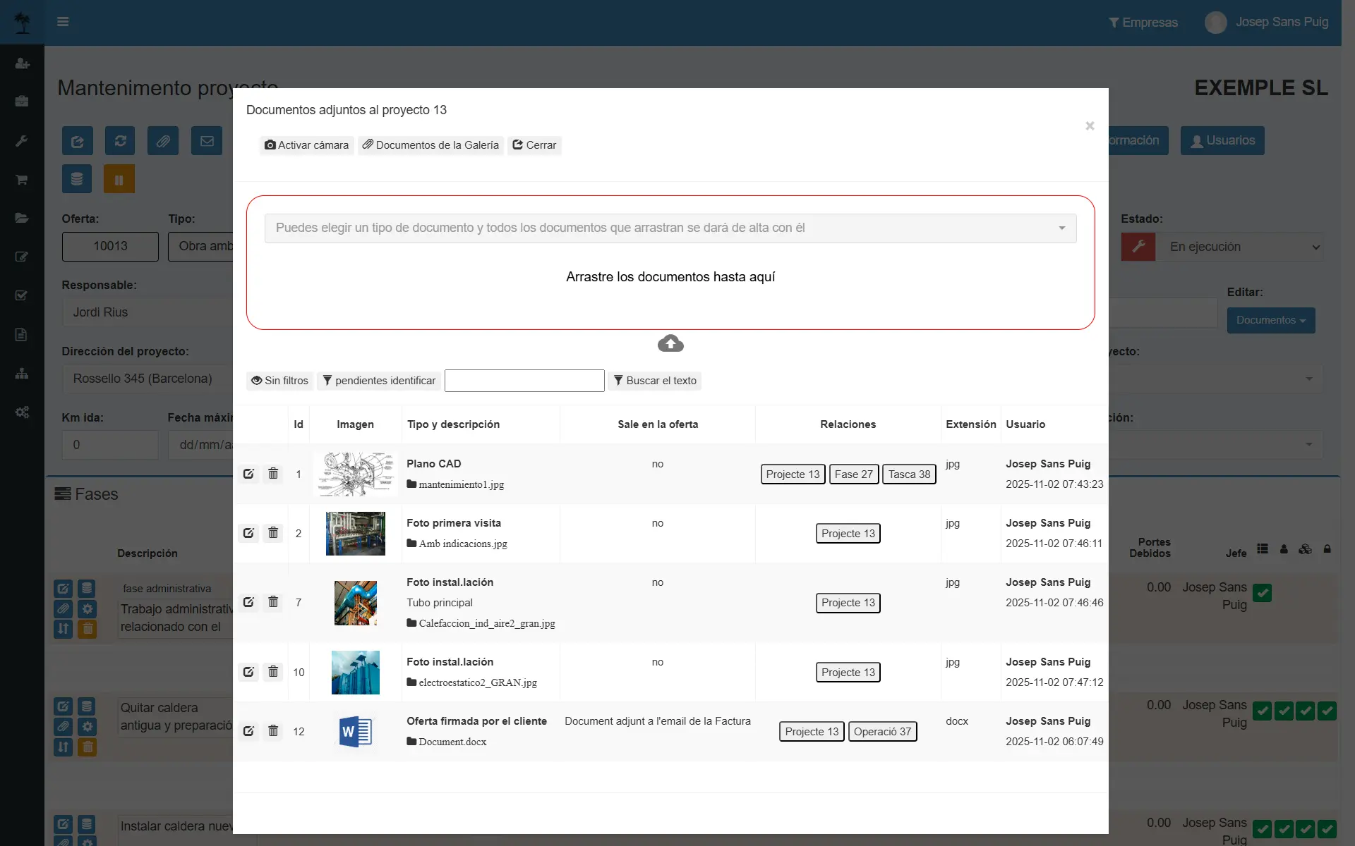 Captura: gestor documental